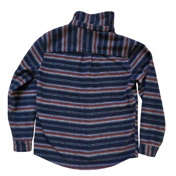 Falls Creek Flannel Long Sleeve Jacket Shacket Mens M Blue Plaid Cabincore - Picture 2 of 7